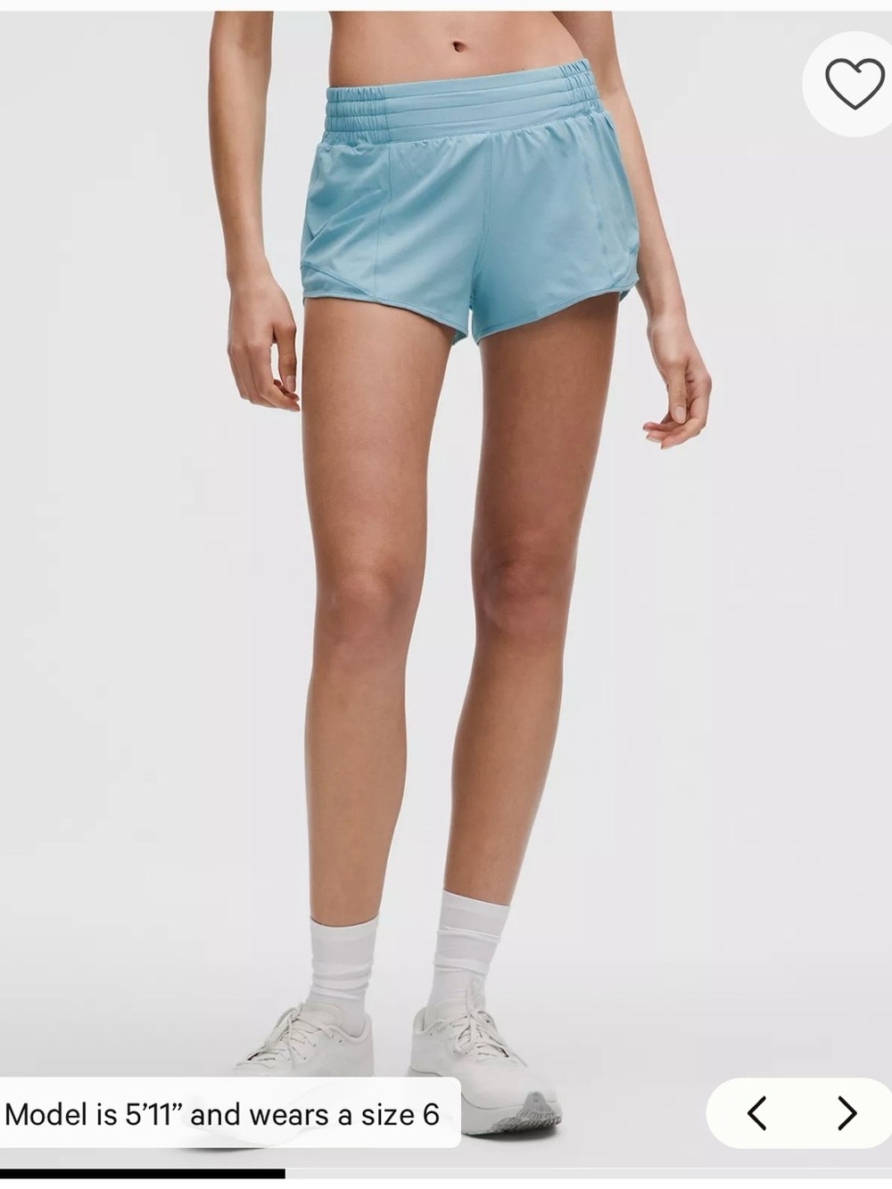 Lululemon EUC Hotty Hot High-Rise Lined Short 2.5" SZ 6